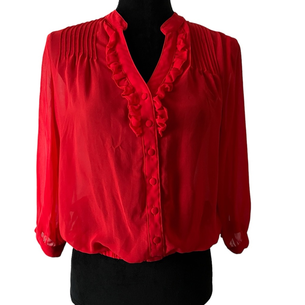Forever 21 Sheer Button Up Shirt